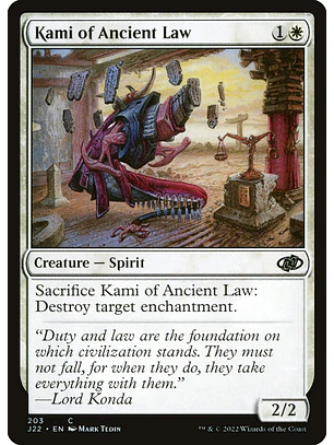 Kami of Ancient Law | Español | NM | J22