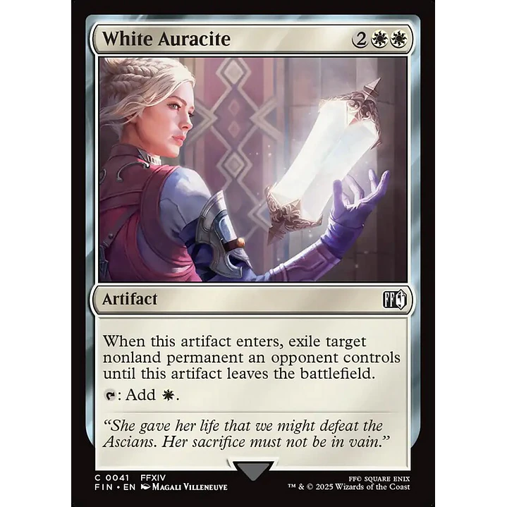 White Auracite | Inglés | NM | FIN 1
