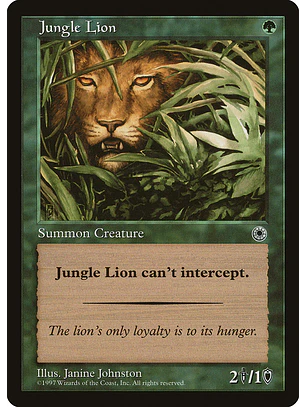 Jungle Lion (Retro Frame) | Español | NM | POR