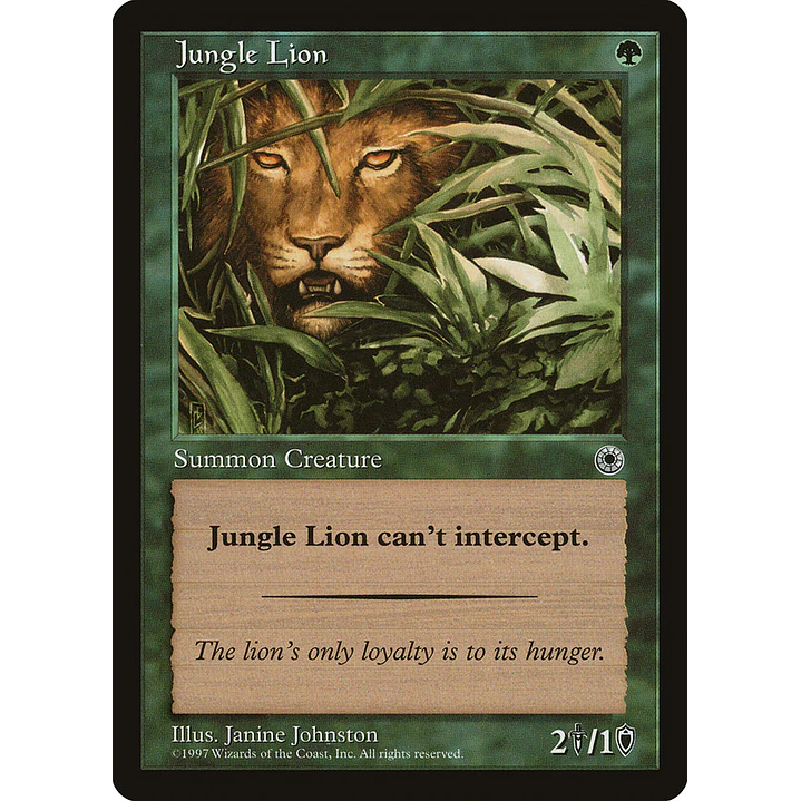 Jungle Lion (Retro Frame) | Español | NM | POR 1