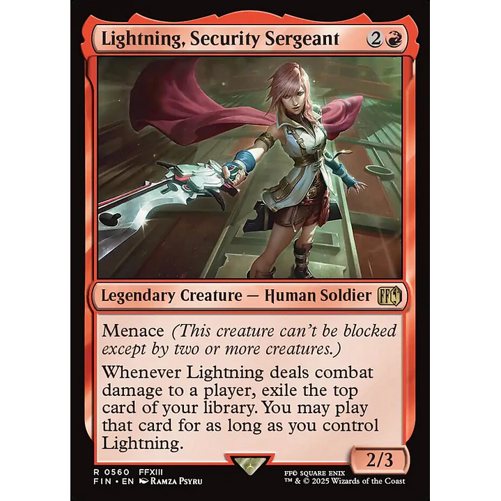 Lightning, Security Sergeant | Inglés | NM | FIN 1