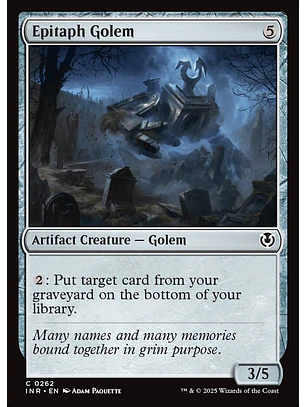 Epitaph Golem | Español | NM | INR