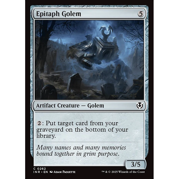 Epitaph Golem | Español | NM | INR 1