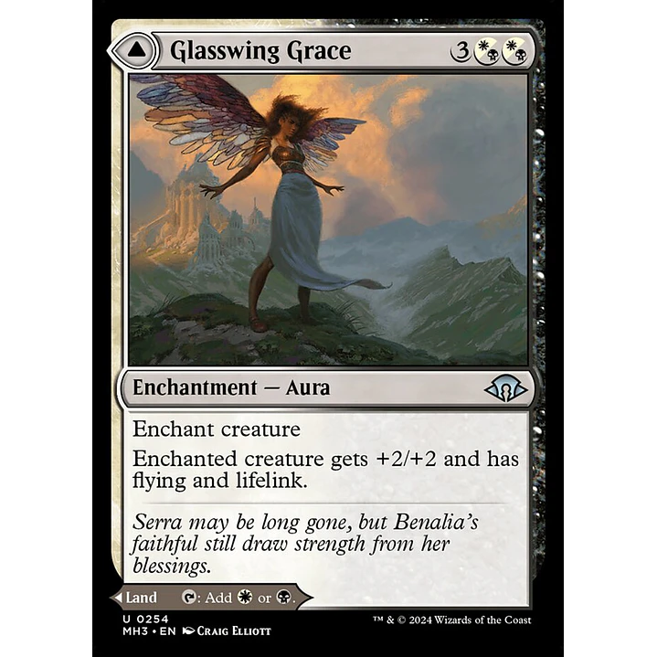 Glasswing Grace // Age-Graced Chapel (foil) | Español | NM | MH3 1