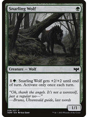 Snarling Wolf | Inglés | NM | VOW