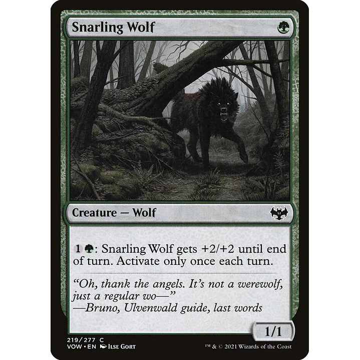 Snarling Wolf | Inglés | NM | VOW 1