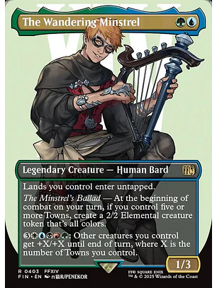 The Wandering Minstrel (Borderless) | Inglés | NM | FIN