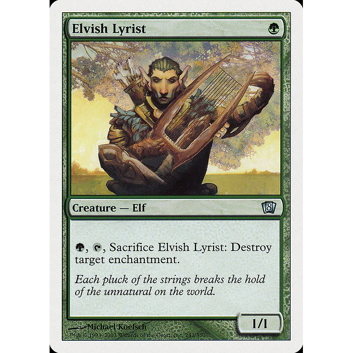 Elvish Lyrist | Español | NM | 8ED 1