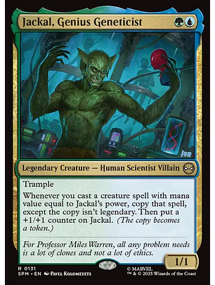 Jackal, Genius Geneticist | Inglés | NM | SPM