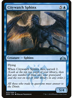 Citywatch Sphinx | Inglés | NM | GRN