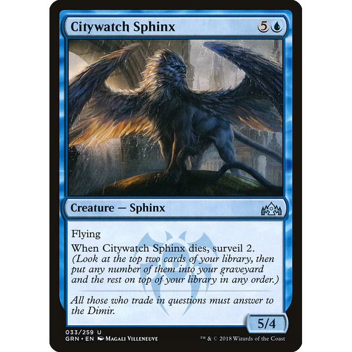 Citywatch Sphinx | Inglés | NM | GRN 1