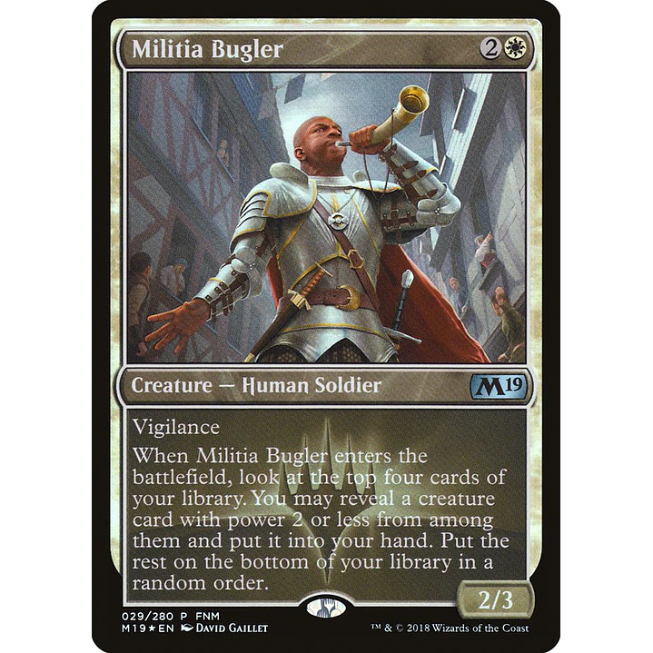 Militia Bugler (foil) | Español | NM | PM19 1
