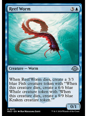 Reef Worm (foil) | Español | NM | MH3