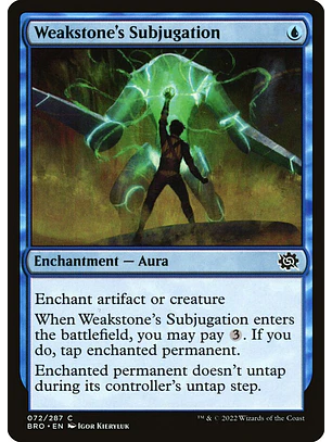 Weakstone's Subjugation | Español | NM | BRO