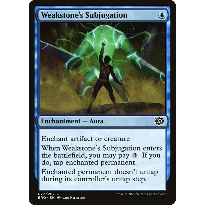 Weakstone's Subjugation | Español | NM | BRO 1