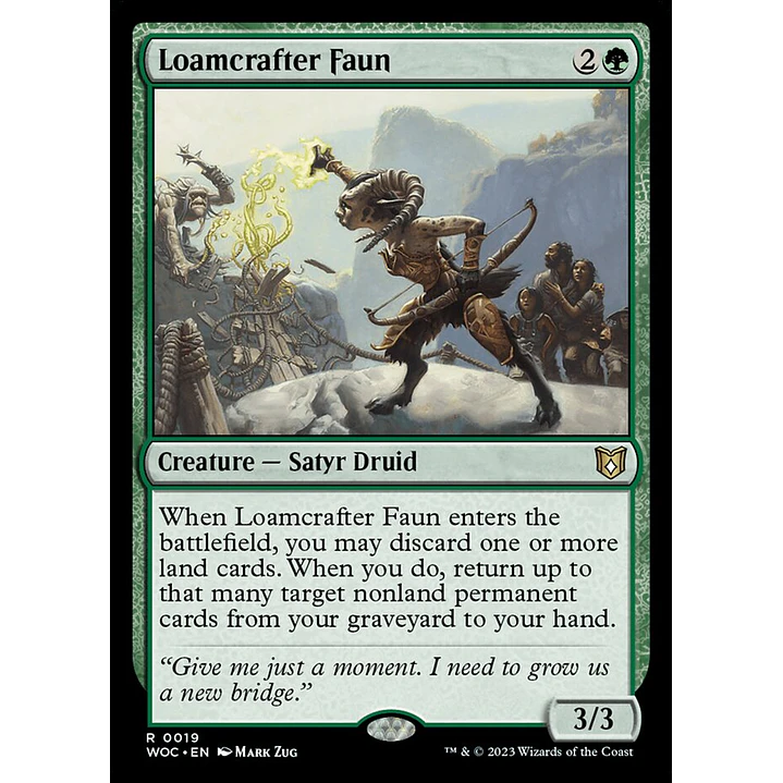 Loamcrafter Faun | Inglés | NM | WOC 1