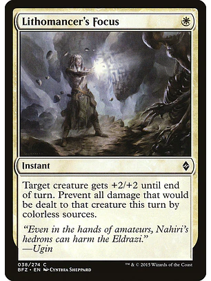 Lithomancer's Focus | Español | NM | BFZ