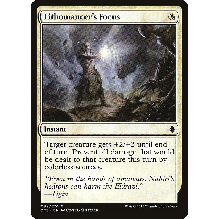 Lithomancer's Focus | Español | NM | BFZ 1