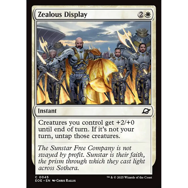 Zealous Display | Inglés | NM | EOE 1