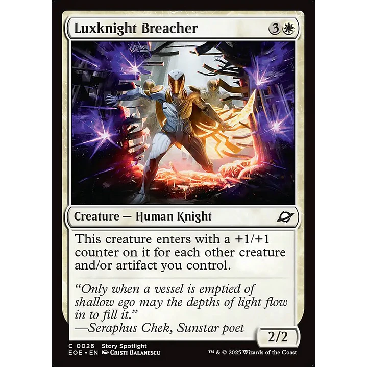 Luxknight Breacher | Español | NM | EOE 1