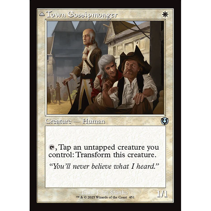 Town Gossipmonger // Incited Rabble (Retro Frame) | Español | NM | INR 1