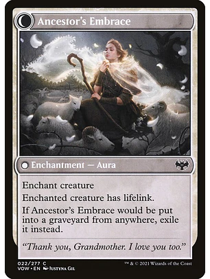 Kindly Ancestor // Ancestor's Embrace (foil) | Inglés | NM | VOW