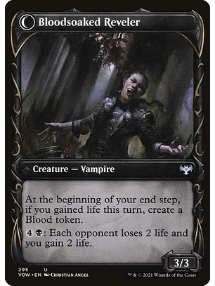 Restless Bloodseeker // Bloodsoaked Reveler (Showcase) | Inglés | NM | VOW