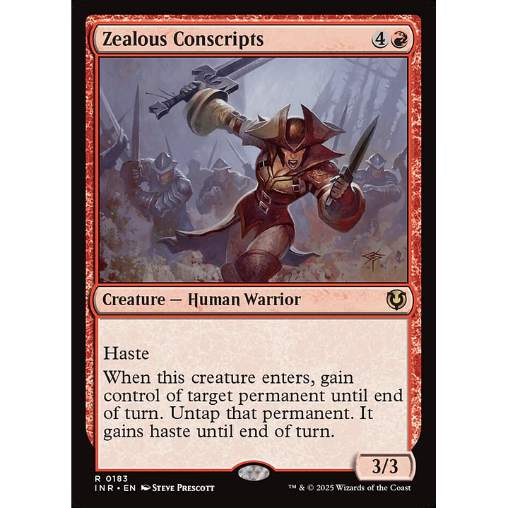 Zealous Conscripts (foil) | Inglés | NM | INR 1