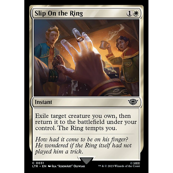 Slip On the Ring | Español | NM | LTR 1