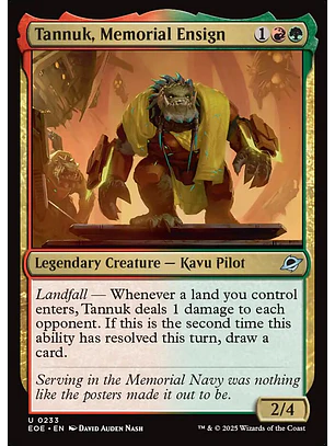 Tannuk, Memorial Ensign | Inglés | NM | EOE