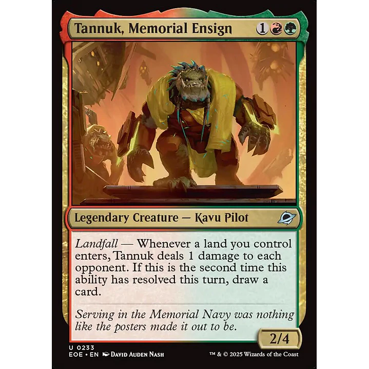 Tannuk, Memorial Ensign | Inglés | NM | EOE 1