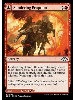 Sundering Eruption // Volcanic Fissure (foil) | Inglés | NM | MH3