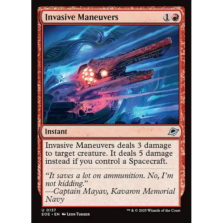Invasive Maneuvers | Inglés | NM | EOE 1