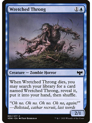 Wretched Throng (foil) | Español | NM | VOW