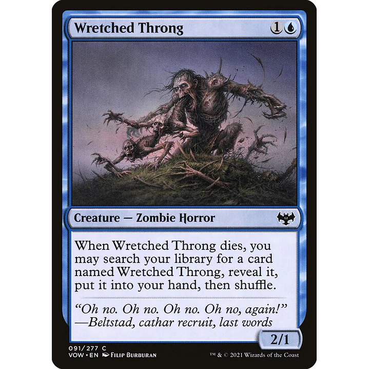 Wretched Throng (foil) | Español | NM | VOW 1