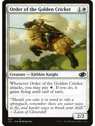Order of the Golden Cricket | Español | NM | J22