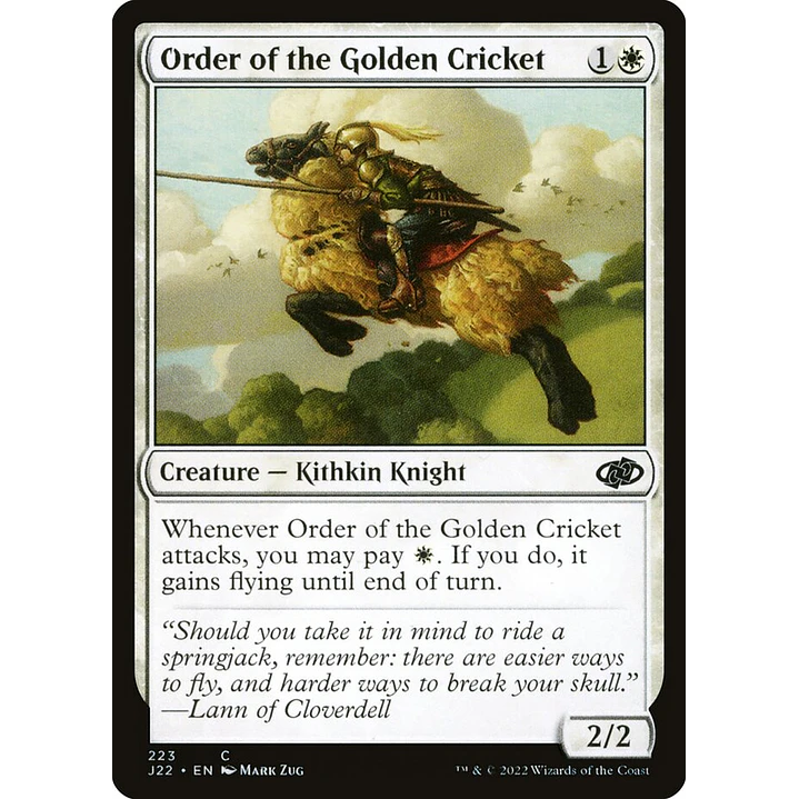 Order of the Golden Cricket | Español | NM | J22 1