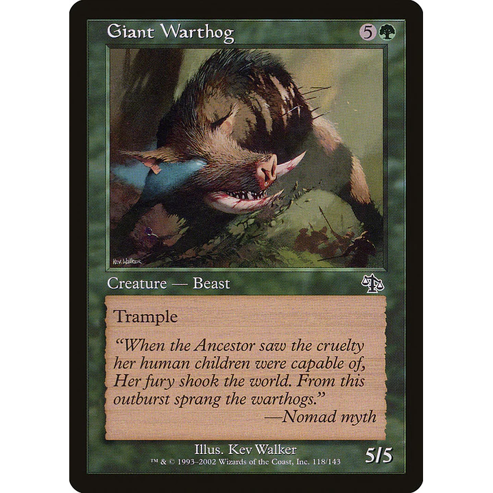 Giant Warthog (Retro Frame) | Español | NM | JUD 1