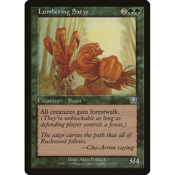 Lumbering Satyr (Retro Frame) | Español | NM | MMQ 1