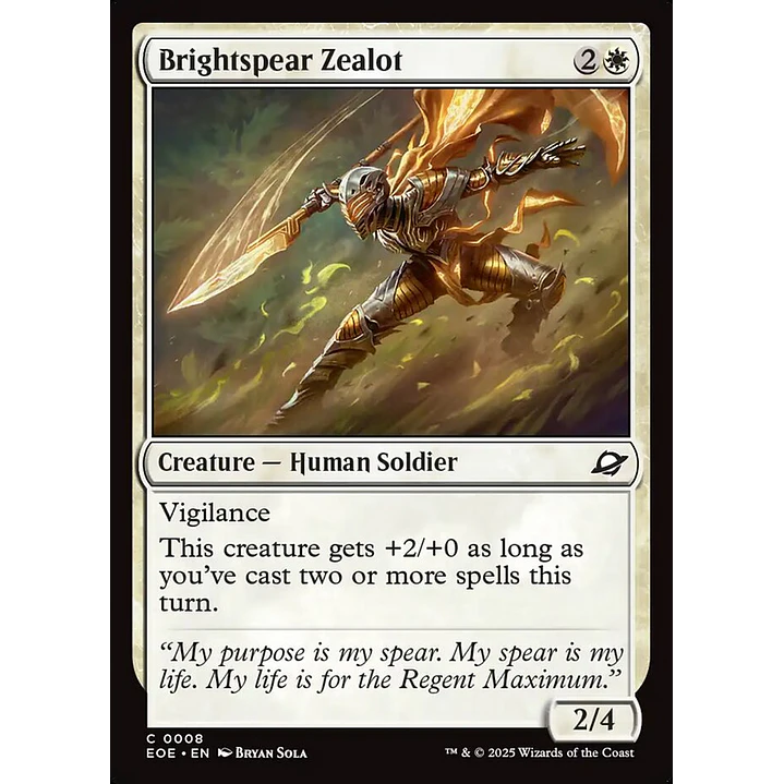 Brightspear Zealot | Inglés | NM | EOE 1