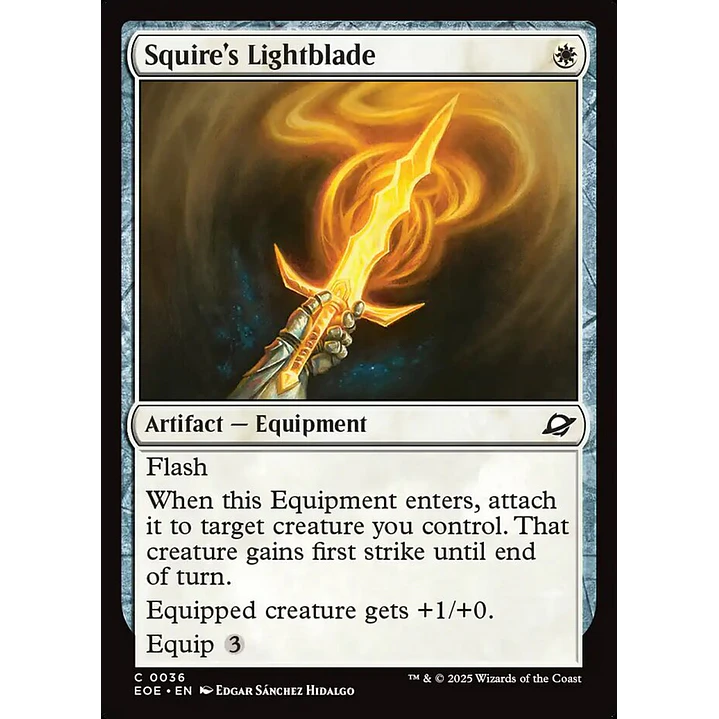 Squire's Lightblade | Inglés | NM | EOE 1