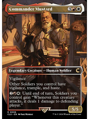 Commander Mustard (Borderless) | Inglés | NM | CLU