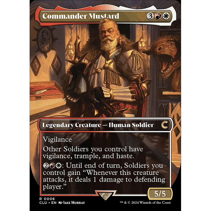 Commander Mustard (Borderless) | Inglés | NM | CLU 1