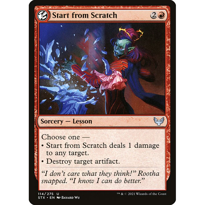 Start from Scratch | Español | NM | STX 1