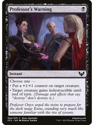 Professor's Warning | Español | NM | STX