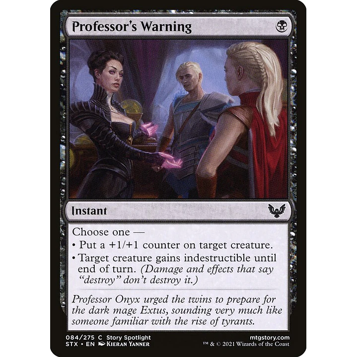 Professor's Warning | Español | NM | STX 1