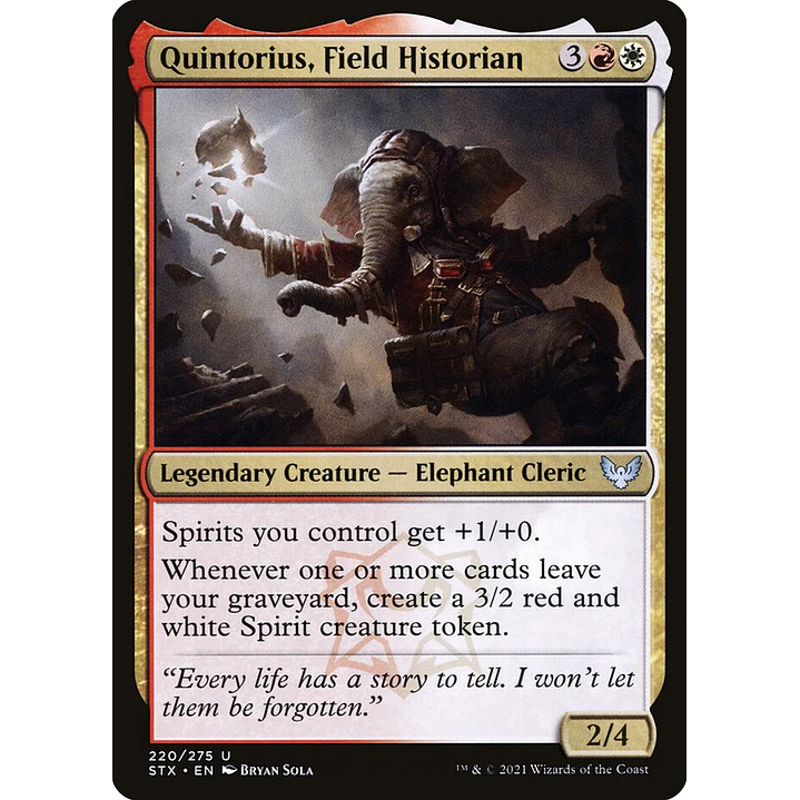 Quintorius, Field Historian | Español | NM | STX 1