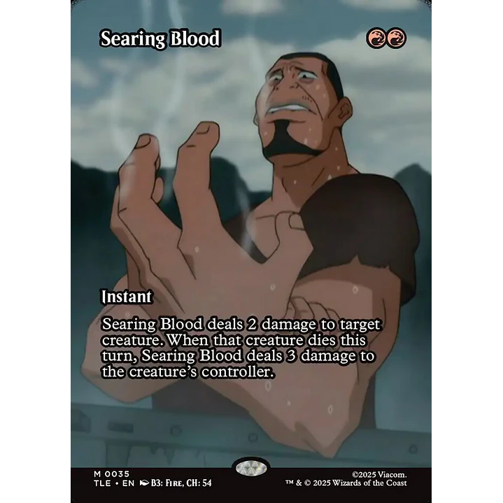 Searing Blood (Borderless) | Inglés | NM | TLE 1