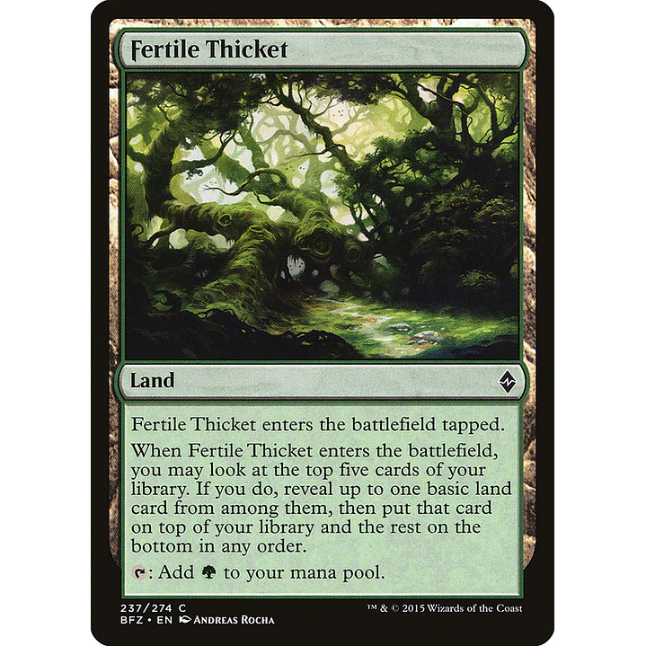 Fertile Thicket | Inglés | NM | BFZ 1