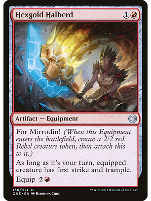 Hexgold Halberd | Español | NM | ONE
